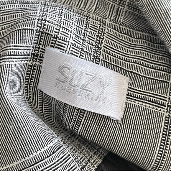 Suzy Shier Gray Plaid Cape Collar Sheath Dress Size S - Picture 10 of 15